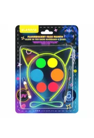 Farby do malowania twarzy 6 kolor�w Fluo STARPAK 546490