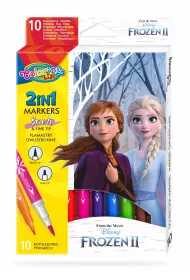 Patio Flamastry dwustronne Colorino Kids Frozen 10 szt.