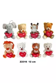 Zwierz�ta z sercem 12 cm mix Sun-Day