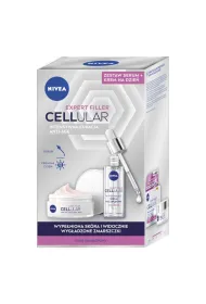 Nivea _SET Expert Filler Cellular krem przeciwzmarszczkowy do twarzy na dzie  + hialuronowe serum do twarzy wypeniajce 2 szt.