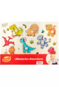 Puzzle Ukadanka drewniana Dinozaury Smily Play