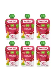 Smileat Mus z ekologicznymi winiami, acai i amarantem po 8 miesicu Zestaw 6 x 100 g Bio