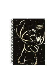 Patio Ko�obrulion B5 Disney Gold Stitch plastikowa spirala 100 kartek
