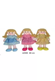 Lalka pluszowa 40cm L0389 1szt.mix Sun-Day