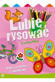 Lubi� rysowa� z wiewi�rk�. Nauka rysowania z naklejkami.
