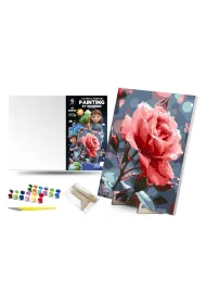 Qbee Malowanie po numerach - R�a na r�y 30x40cm