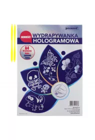 Zestaw kreatywny Wydrapywanka A4/10ARK holograf srebrna T�cza FOL SDM 427468 Polsirhurt