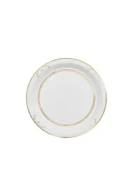 PartyDeco Talerzyki papierowe z ornamentem bia�e 23cm 6 szt