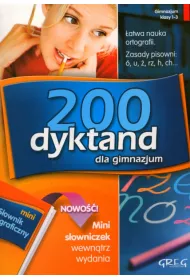 200 dyktand dla gimnazjum + mini sowniczek