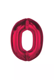 Godan Balon foliowy cyfra 0 czerwona Smart 92cm
