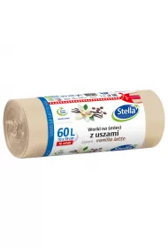Stella Worki na mieci z uszami - zapach vanilla latte 60L 16 szt.