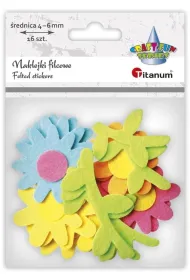 Titanum Naklejki filcowe 3D kwiatki