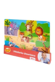 Uk�adanka drewniana ZOO 7 el. Smily Play