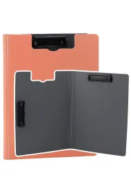 LeanToys Deska z ok�adk� A4 dwa klipy plastikowa r�owa