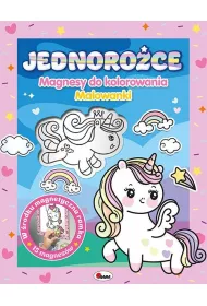 Magnesy do kolorowania Jednoroce