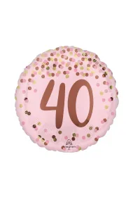 Anagram Balon foliowy Pretty pink 40th Birthday 46cm