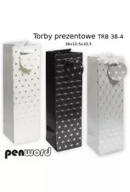 Penword Torebka prezentowa 36x10,5x10,5cm MIX