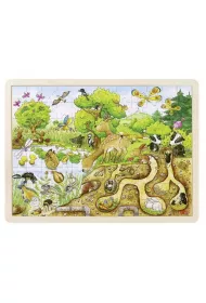 Puzzle drewniane 96 el. Natura Goki