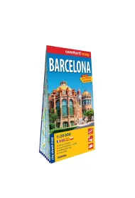 Barcelona city street map 1:20 000 laminat 2025