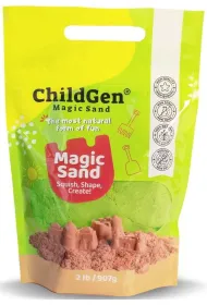 Piasek do formowania naturalny zielony 907g ChildGen