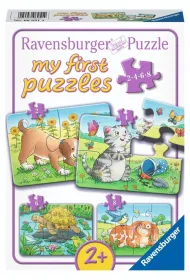 Puzzle 2/4/6/8 Cute Pets Ravensburger