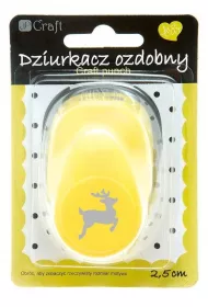 Dalprint Dziurkacz z motywem Renifer 2.5 cm