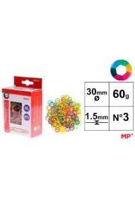 Mp Main Paper Gumki recepturki kolorowe 30x1,5mm 60g