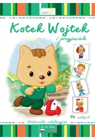 Kotek Wojtek i przyjaciele. Ksi��eczka edukacyjna + 70 naklejek