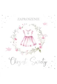 Armin Style ZAPROSZENIE CHRZEST 130X130 Z KOP AS ZP-103 OP10