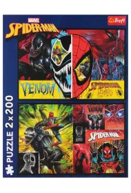 Puzzle 2x200 Dzie i noc Spidermana TREFL