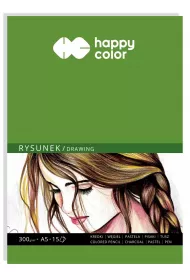 Happy Color Blok do rysunku, Art, A5, 300g, 15 arkuszy