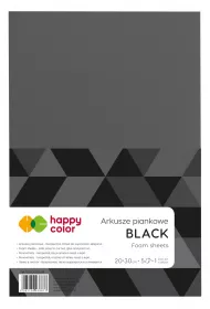 Happy Color Arkusze piankowe czarne A4 5 szt.
