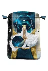 Satynowy woreczek na karty Astral