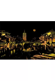 Twoje Hobby Jiangnan. Magiczna zdrapka - wydrapywanka 40.0 x 28.5 cm