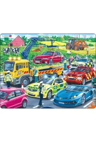 Puzzle 26 el. Pojazdy ratunkowe na autostradzie Larsen