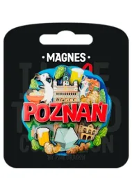 Pan Dragon Magnes I love Poland Pozna�
