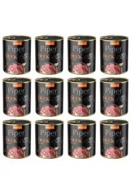 Piper Mokra karma z kaczk i gruszk dla psa Zgrzewka 12 x 800 g