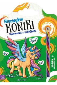 Niezwyk�e koniki. Malowanka z naklejkami. Zaczarowana kredka