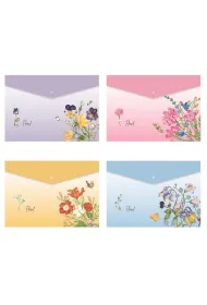 Koh-I-Noor Teczka koperta A4 na zatrzask Floral MIX