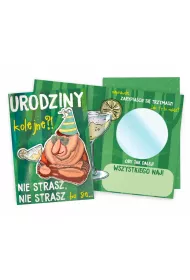 Kukartka Karnet B6 Urodziny m�skie lusterko