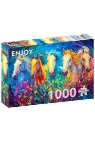 Puzzle 1000 Kolorowy galop Enjoy