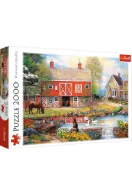 Puzzle 2000 el. Sielskie �ycie Trefl