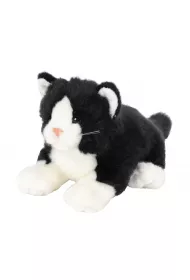 Kot lecy czarny 30cm Biuro-Set Plusz