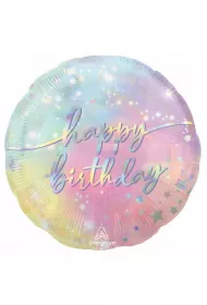 Amscan Balon foliowy Urodzinowy standard okrgy 43cm