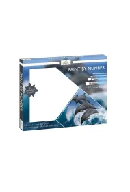 Icom Polska Malowanie po numerach - Dolphin 30x40cm