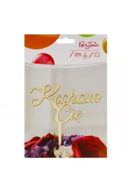 Arpex Ozdoba dekoracyjna drewniana na piku Kocham Ci�