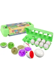 Sorter edu jaja dinozaura uk�adanka 12 szt LeanToys