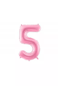 PartyDeco Balon foliowy 5 r�owy 86cm