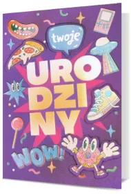 Pan Dragon Karnet B6 urodziny dziewcz�ce, fioletowe HM200-2899