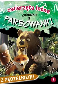 Ksi��ka edu. B5 Zwierz�ta le�ne. Zadanka & farbowanki  P�DZELEK SKRZAT 980713